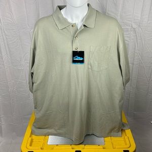 NWT 4X Polo light green Cotton Blend — Tri-Mountain